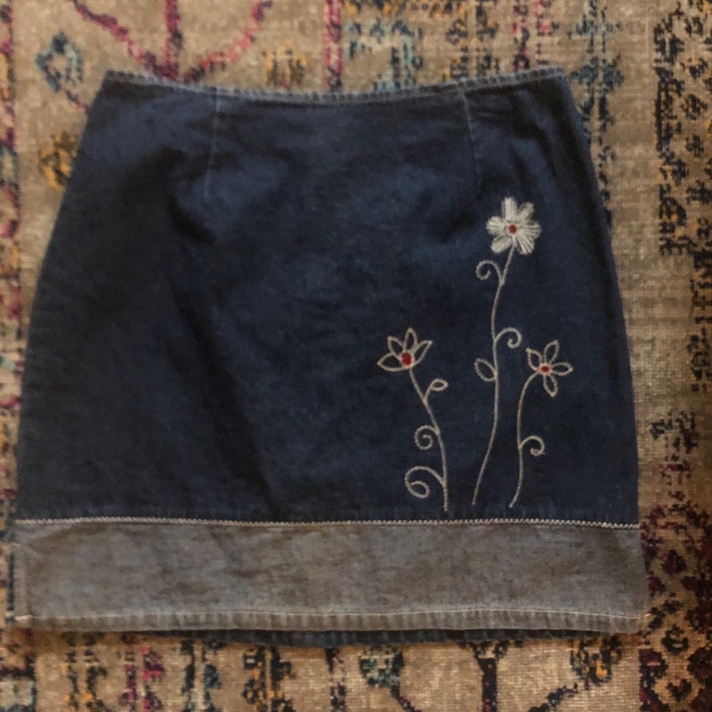 Vintage Jean Denim Skirt